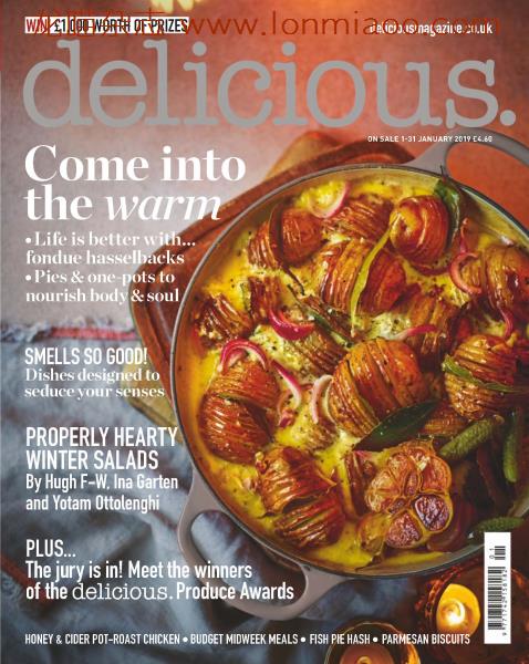 [英国版]Delicious 经典美食杂志 2019年1月刊